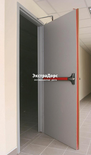 Дверь противопожарная металлическая глухая EI 90 с антипаникой в Дмитрове  купить