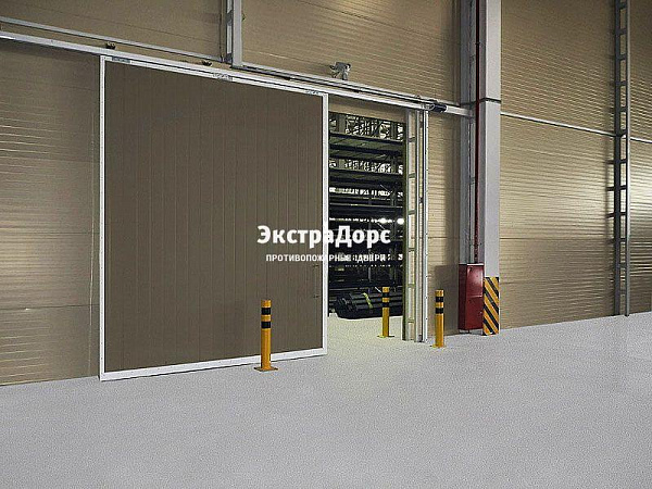 Противопожарные автоматические ворота коричневые в Дмитрове  купить
